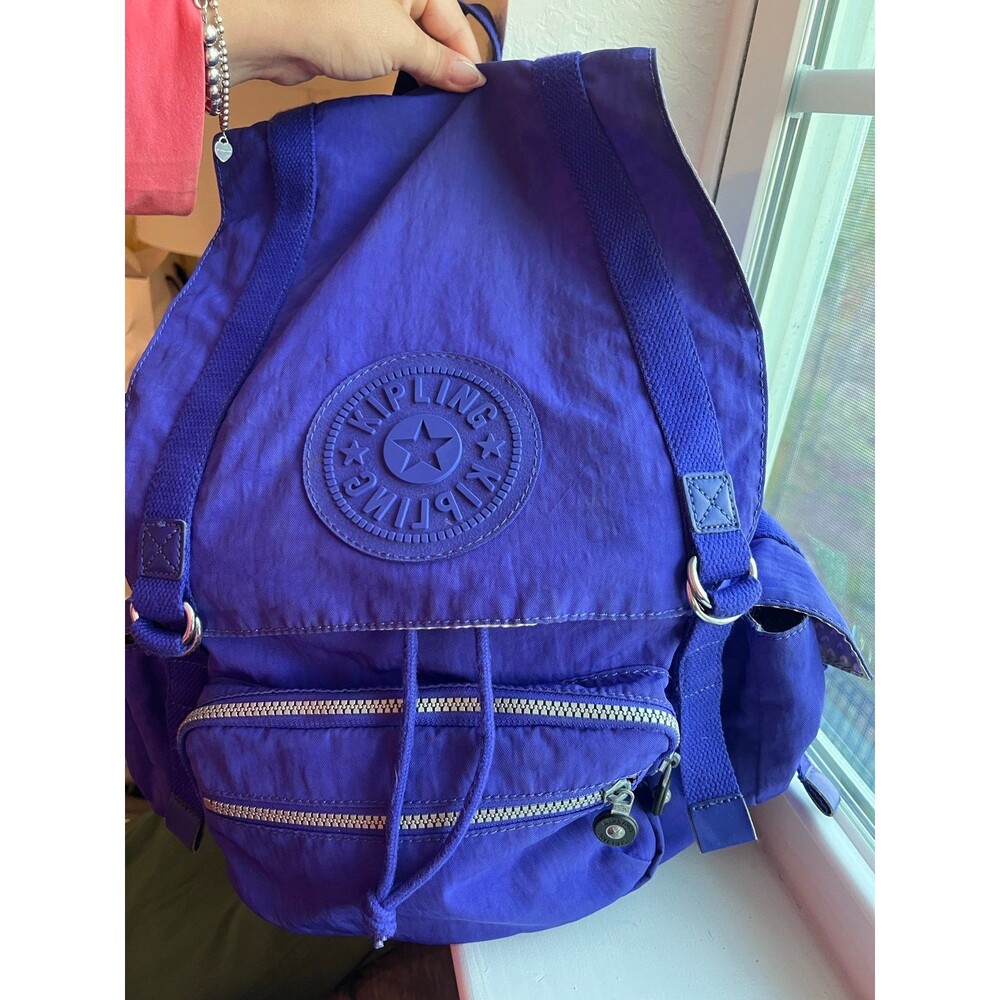 Kipling Joetsu Backpack With Monkey In French Blue - image 2